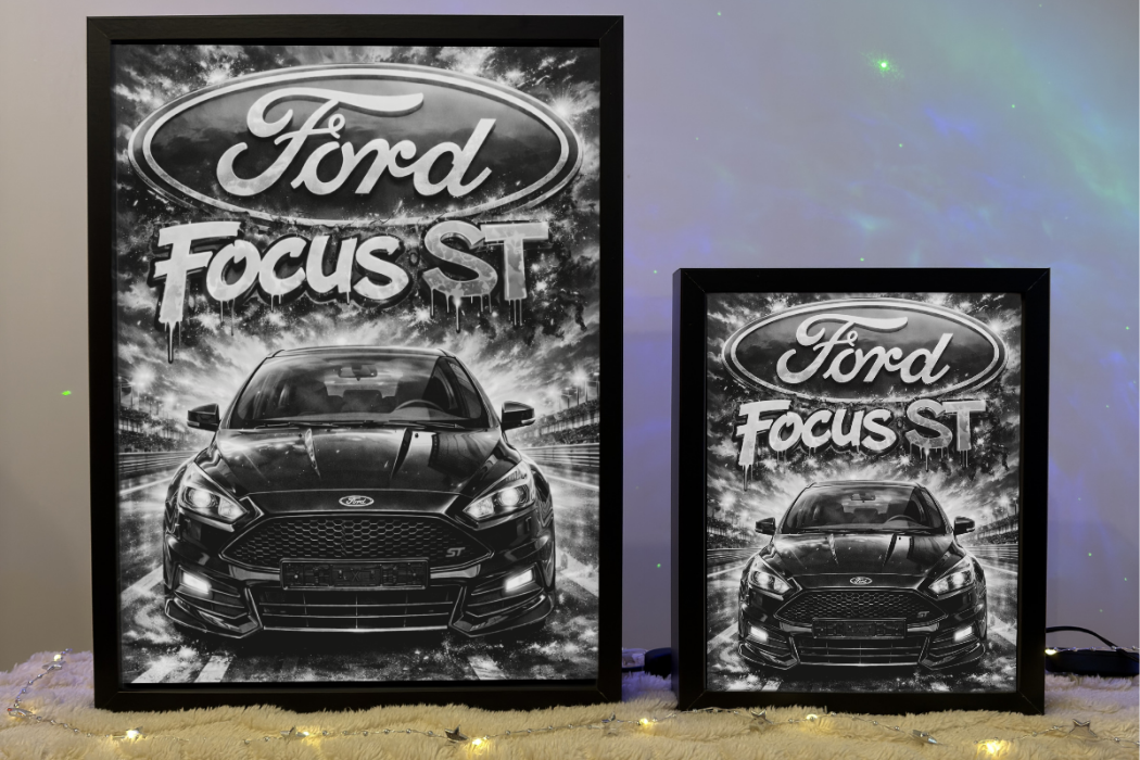 ObrazoLampka Prezent Lampka Nocna Plakat Ford Focus ST 1