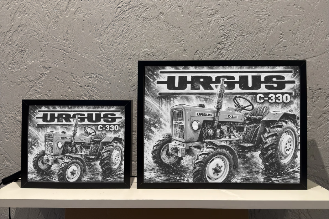 Ursus C-330 czerwony Traktor Lampka Prezent ObrazoLampka 1