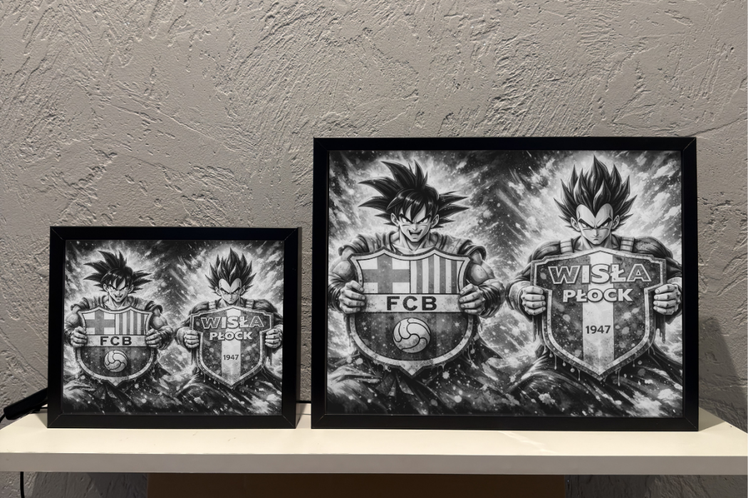 ObrazoLampka Prezent dla Kibica Borussia FC Barcelona Wisła Płock DragonBall