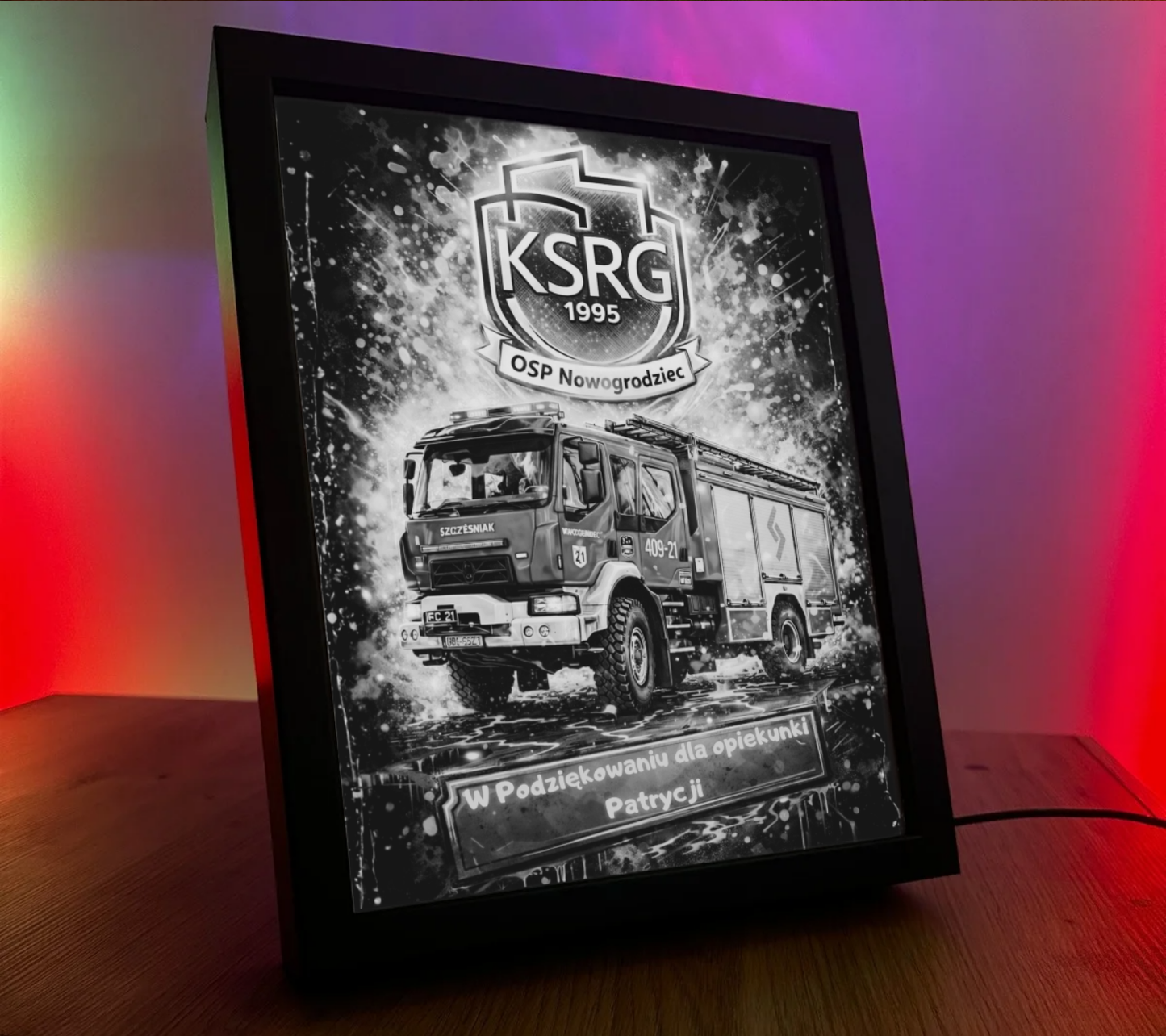 ObrazoLampka OSP Nowogrodziec Scania 2