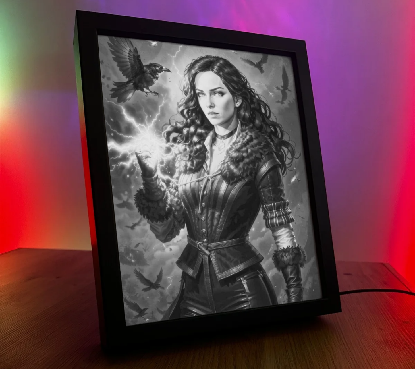 Obrazo Lampka The Witcher Wiedźmin Yennefer