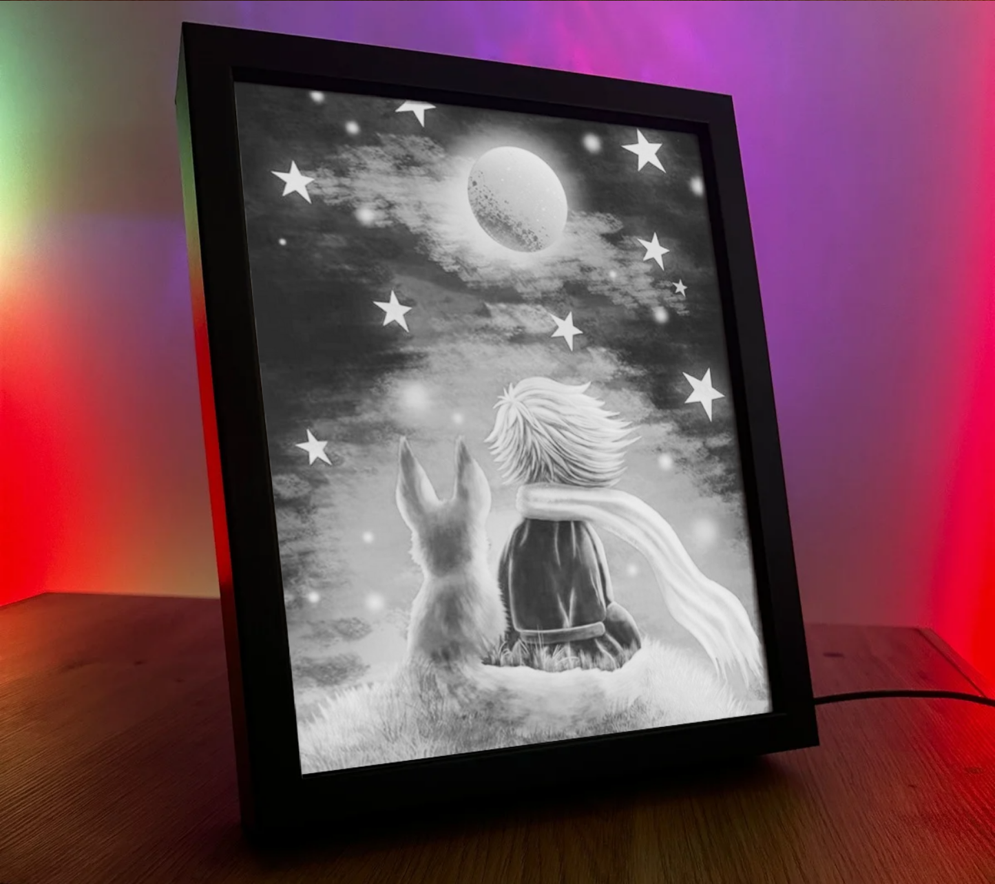 Obrazo lampka Mały Książe pomysł na prezent 4