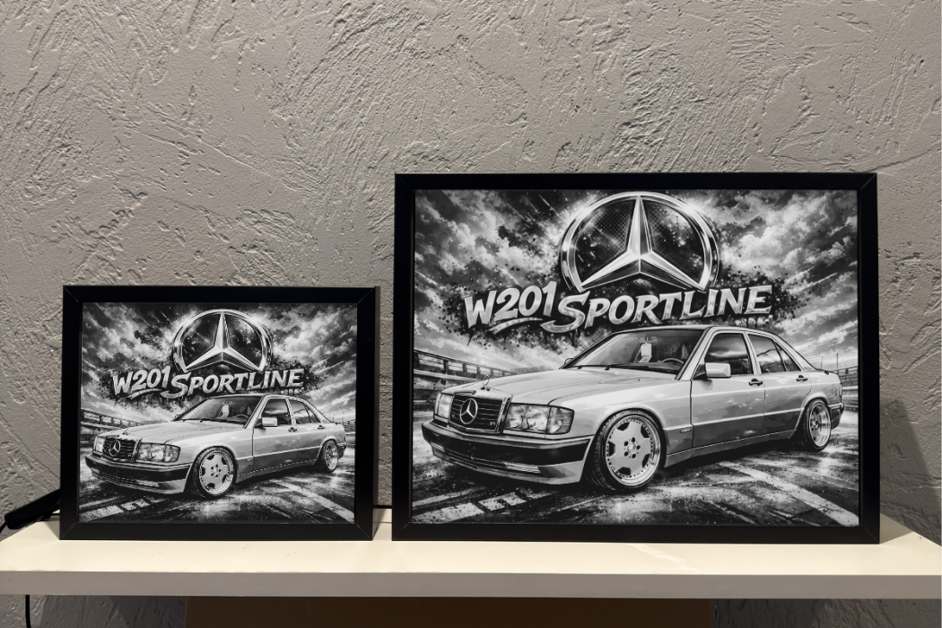 Mercedes W201 Prezent Lampka Nocna ObrazoLampka 1