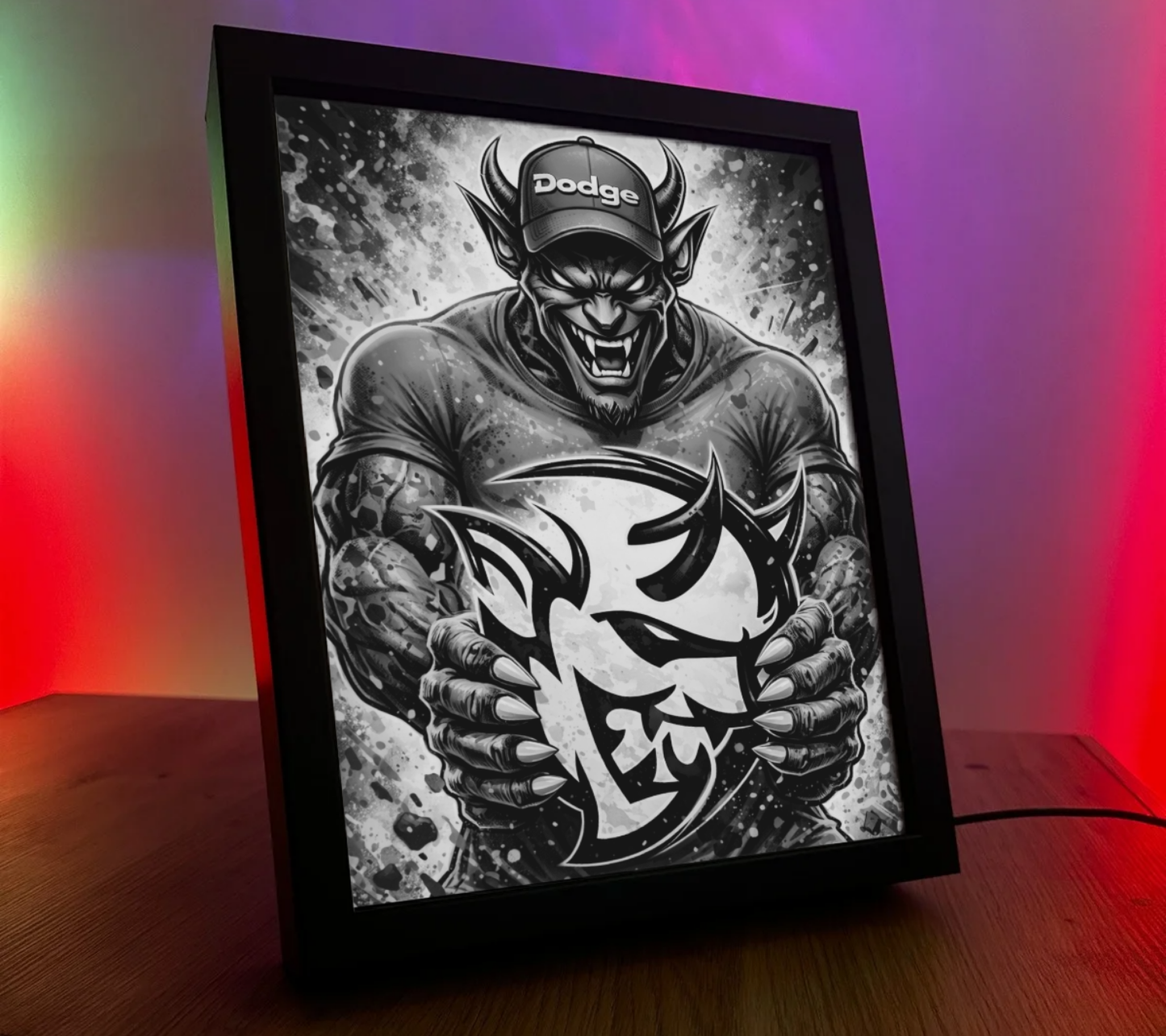 ObrazoLampka Logo Dodge 1