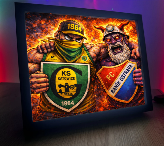 Obrazo Lampka GKS Katowice & Banik Ostrava 1