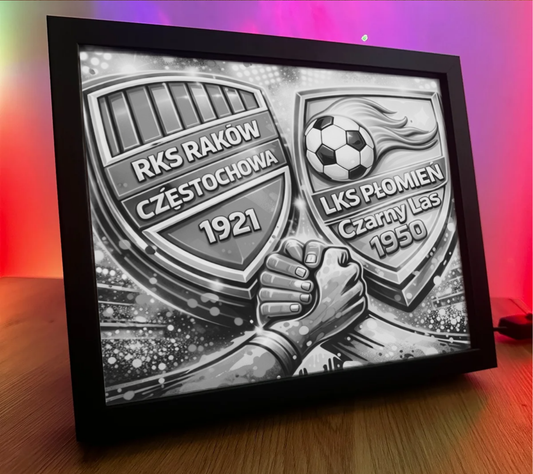 Obrazo Lampka RKS Raków 7 LKS Płomień 1