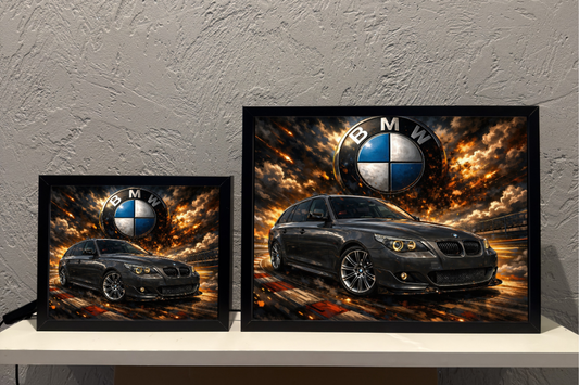 ObrazoLampka Prezent Lampka Nocna BMW E61 Ciemny szary 1