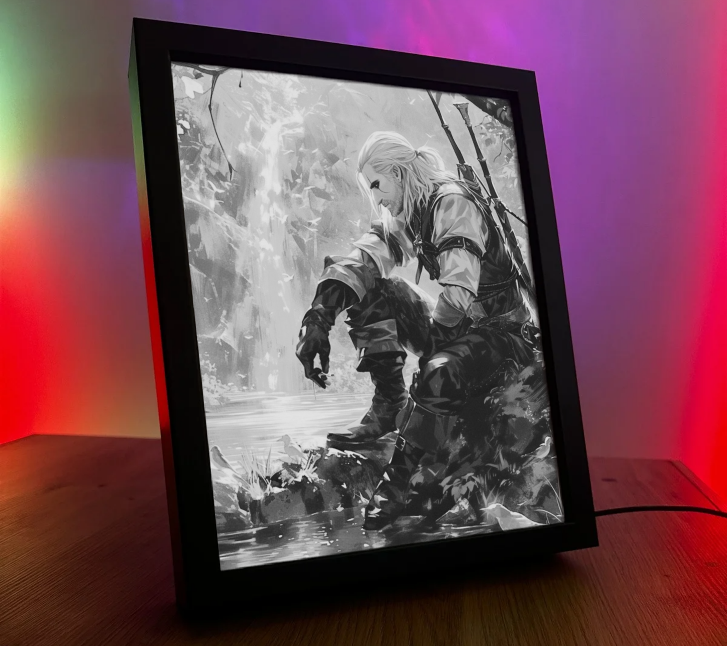 Obrazo Lampka The Witcher Wiedźmin Geralt