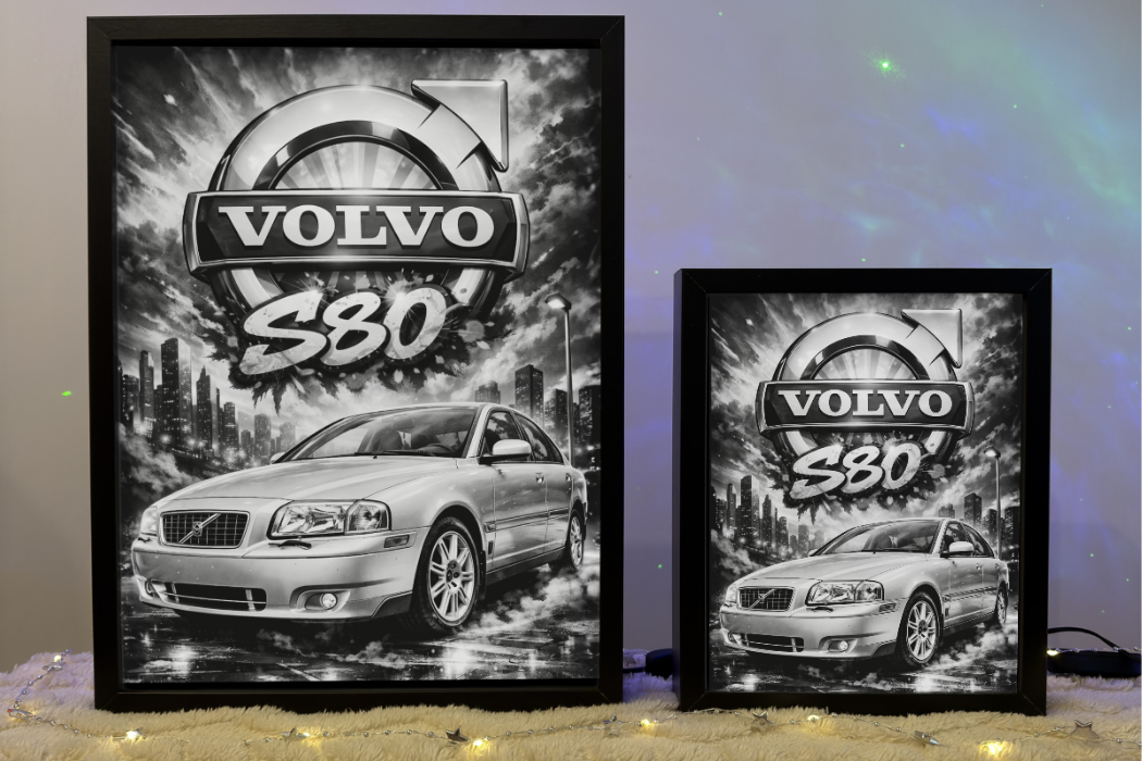 Volvo S80 Srebrne Prezent Lampka Nocna ObrazoLampka 2