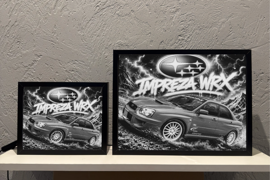 Subaru Impreza WRX Prezent dla Faceta Lampka Nocna ObrazoLampka