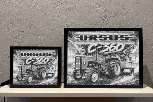 Ursus C-360 czerwony Traktor Lampka Prezent ObrazoLampka