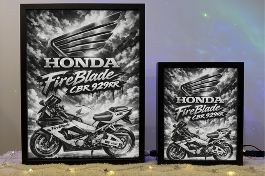 Honda CBR 929rr FireBlade Lampka Nocna Pomysł na Prezent ObrazoLampka 1
