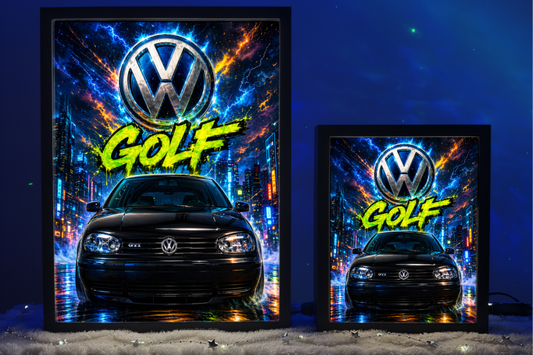 VW Golf 4 Czarny Lampka Nocna ObrazoLampka 1