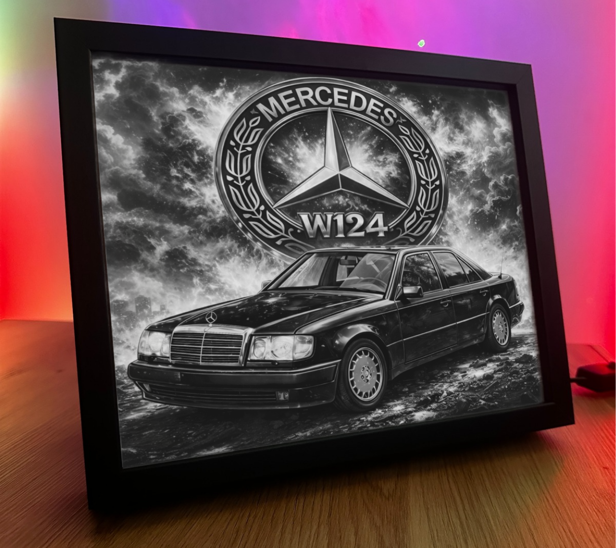 ObrazoLampka Mercedes W124 Czarny 1