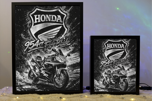 ObrazoLampka Lampka Nocna Prezent Honda CBR 954rr FireBlade niebieska