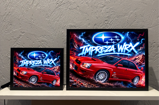 Subaru Impreza WRX Prezent dla Faceta Lampka Nocna ObrazoLampka