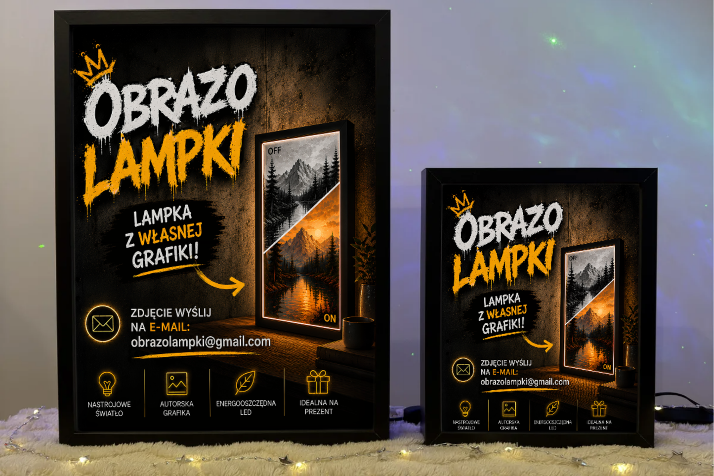 ObrazoLampka LED z własnego zdjęcia – wyjątkowy prezent z efektem WOW