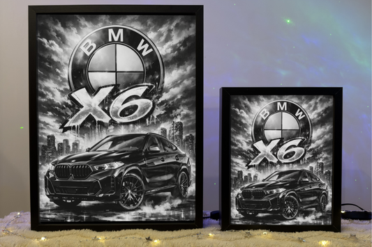 ObrazoLampka Prezent Lampka Nocna BMW X6 czarna 2
