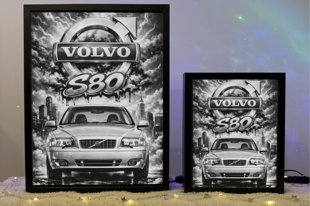 Volvo S80 Srebrne Prezent Lampka Nocna ObrazoLampka 4