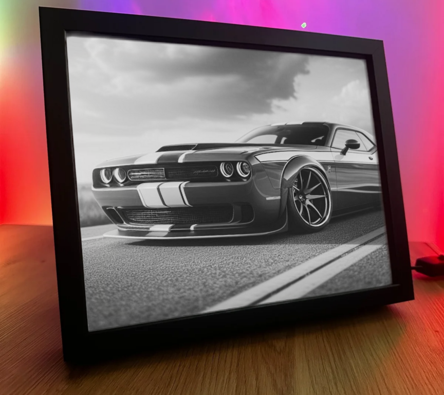 Obrazo lampka Dodge Chellenger 1