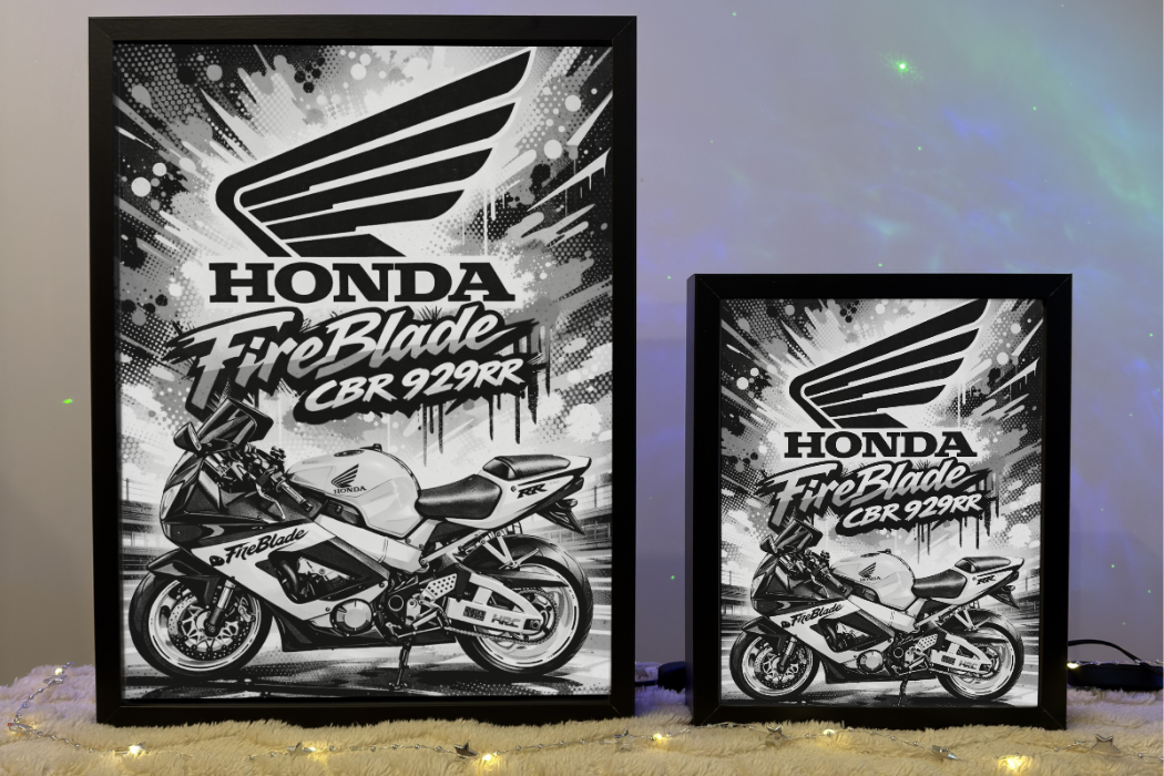 Honda CBR 929rr FireBlade Lampka Nocna Pomysł na Prezent ObrazoLampka 2