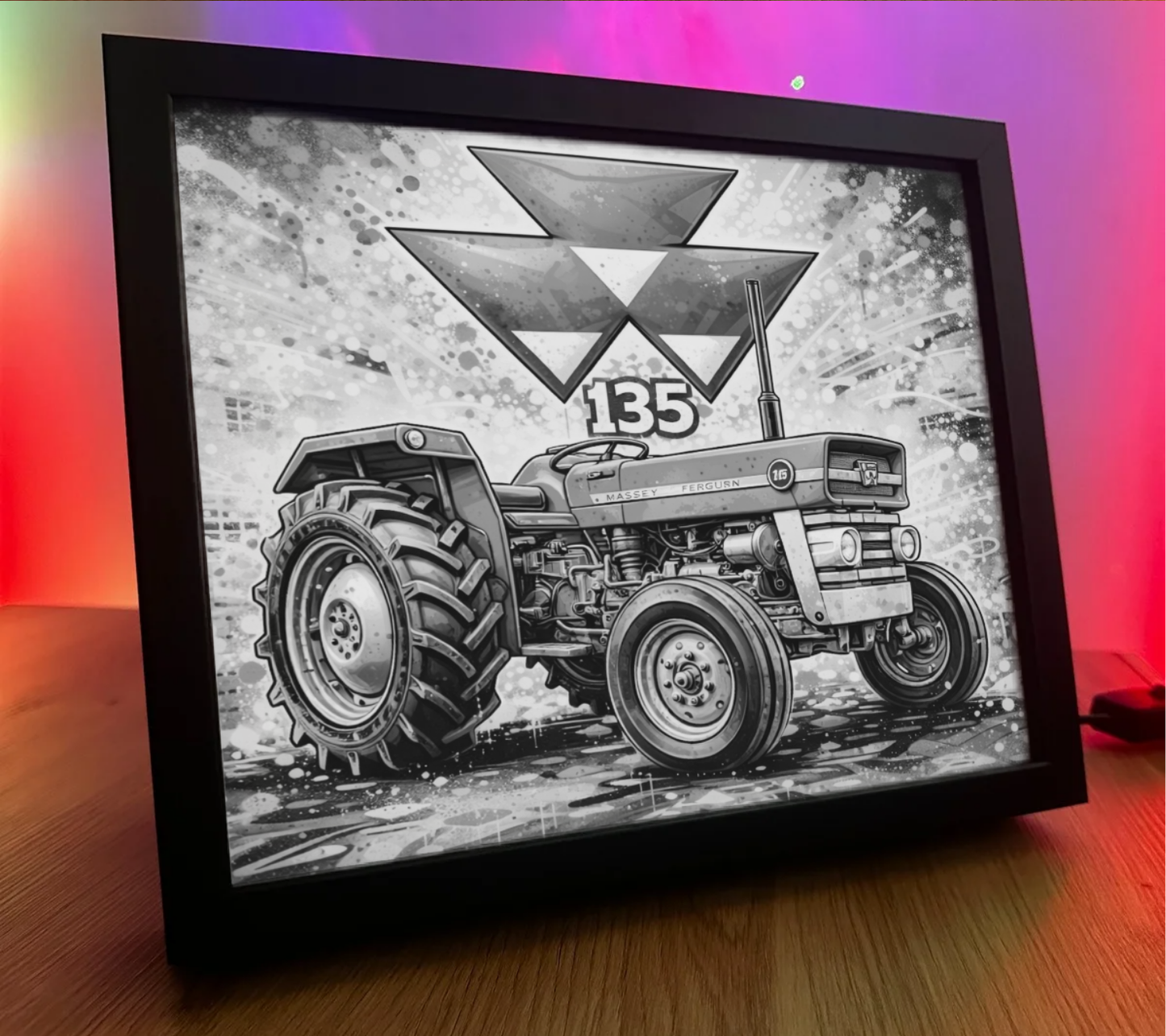 ObrazoLampka Traktor Massey Ferguson 135 1