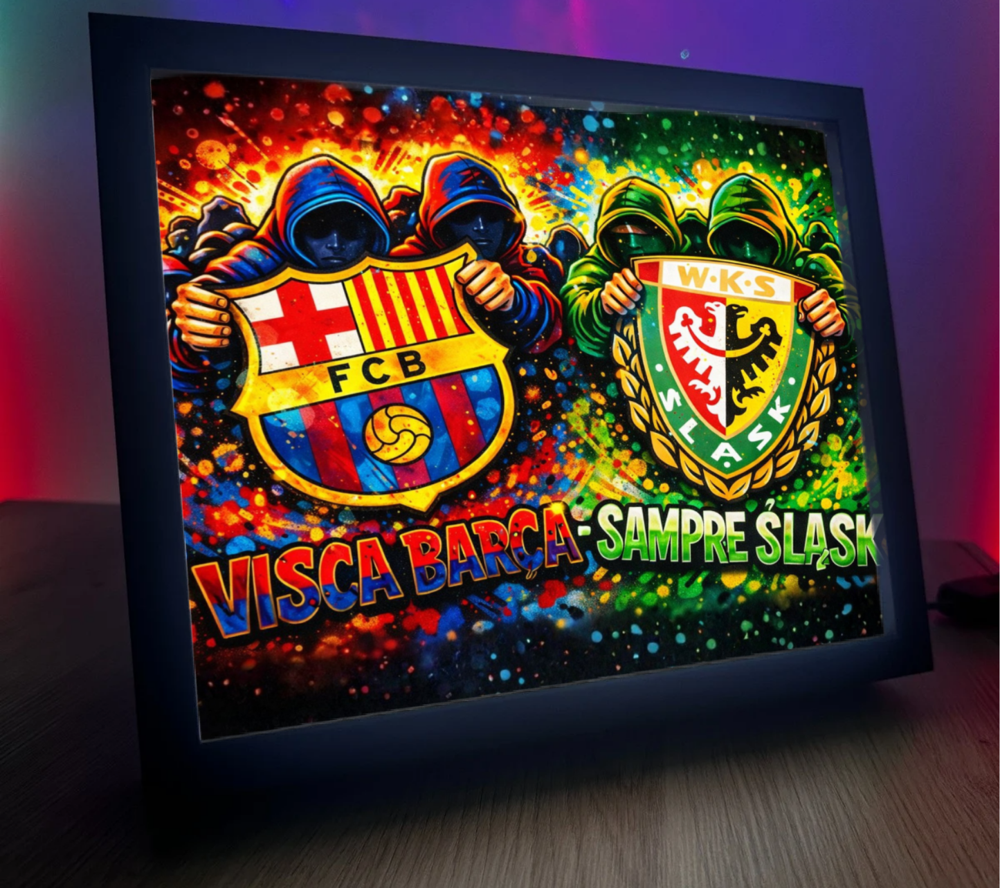 Obrazo Lampka FC Barcelona & Śląsk Wrocław 3