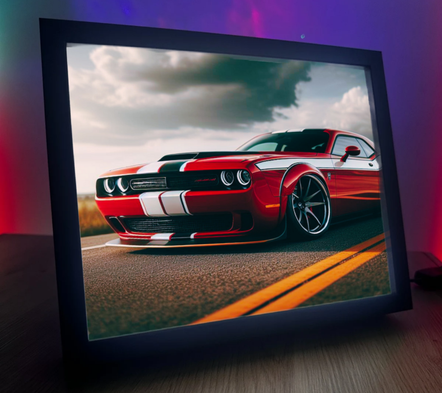 Obrazo lampka Dodge Chellenger 1