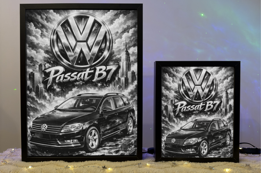 ObrazoLampka Prezent Lampka Nocna Passat B7 Czarny Kombi