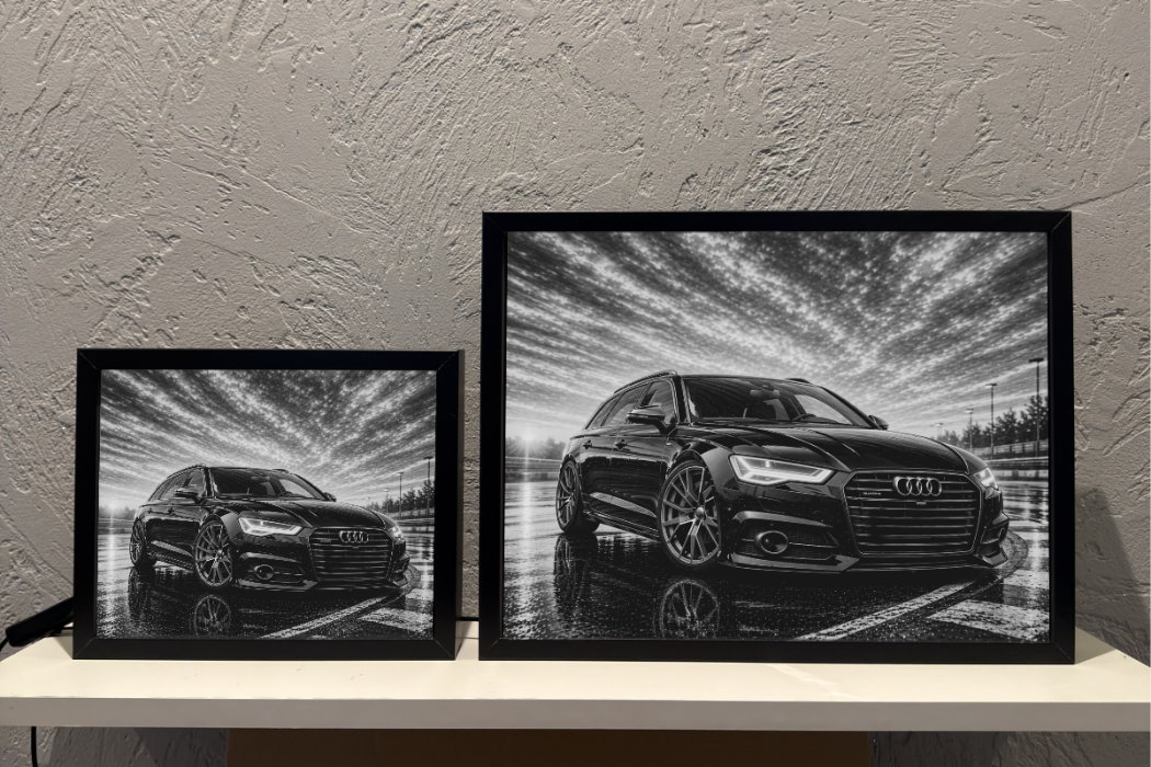 Audi A6 Czarne Prezent Lampka Nocna ObrazoLampka 1
