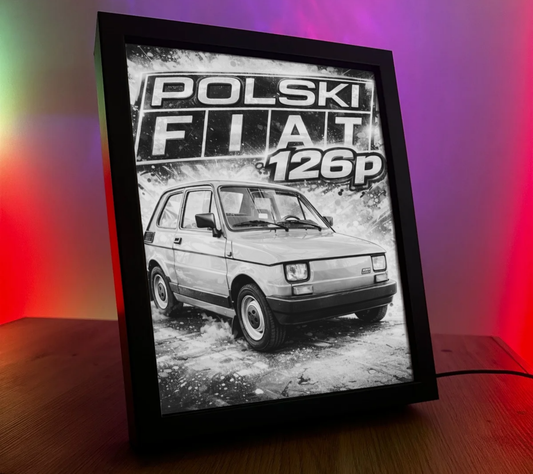 ObrazoLampka Maluch Polski Fiat 126p Zielony