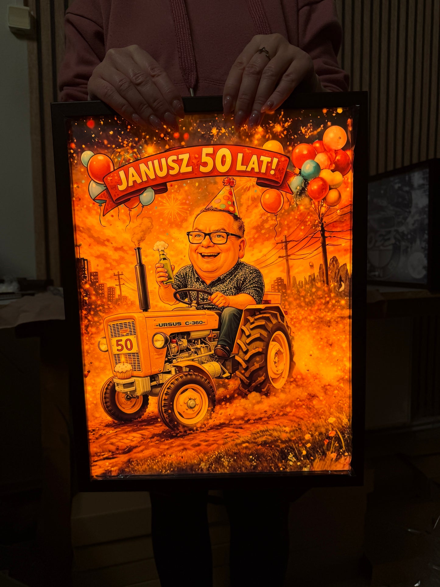 ObrazoLampka z własnej grafiki lub zdjęcia