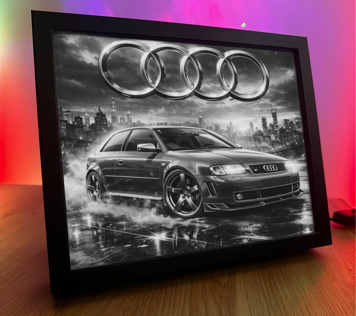 ObrazoLampka Audi A3 S3 Czerwone 3