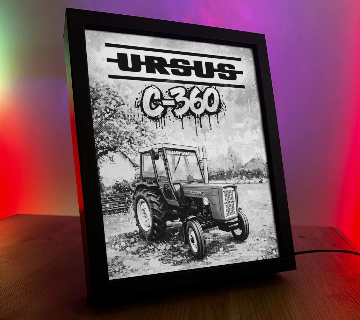 ObrazoLampka Traktor Ursus C360 C-360 z kabiną 6
