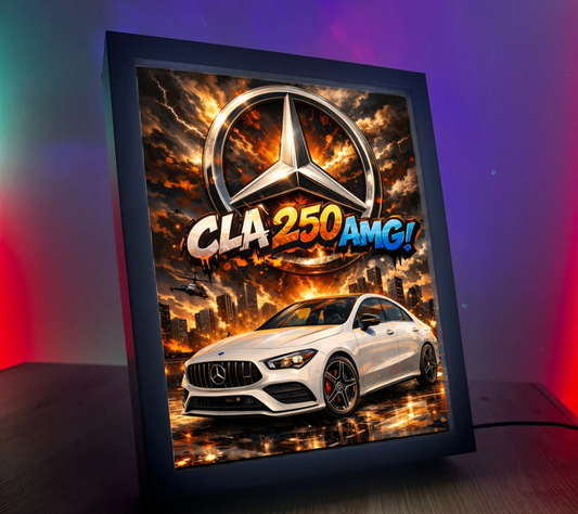 ObrazoLampka Mercedes CLA 250 AMG Biały 1