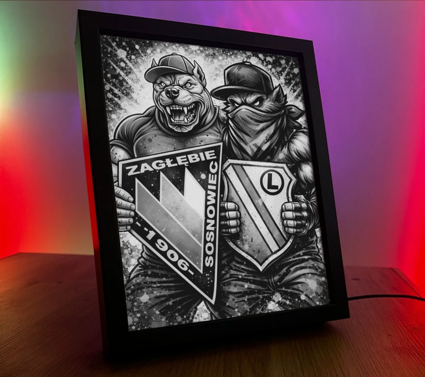 Obrazo Lampka Zagłębie Sosnowiec & Legia warszawa 1