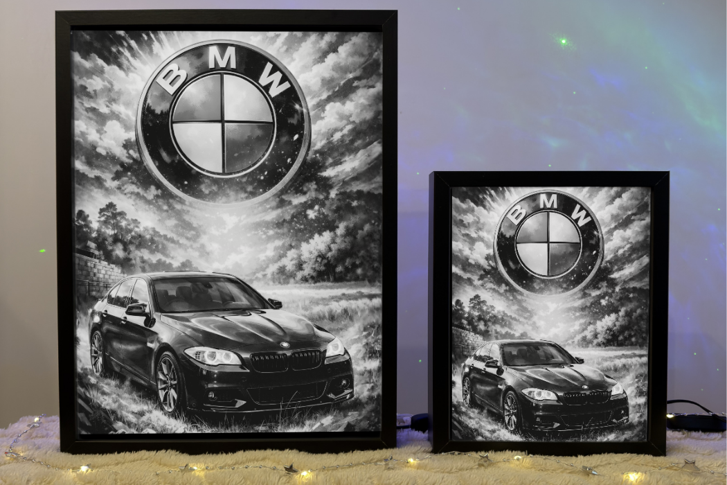BMW 5 F10 Czarne Prezent Lampka Nocna ObrazoLampka 1
