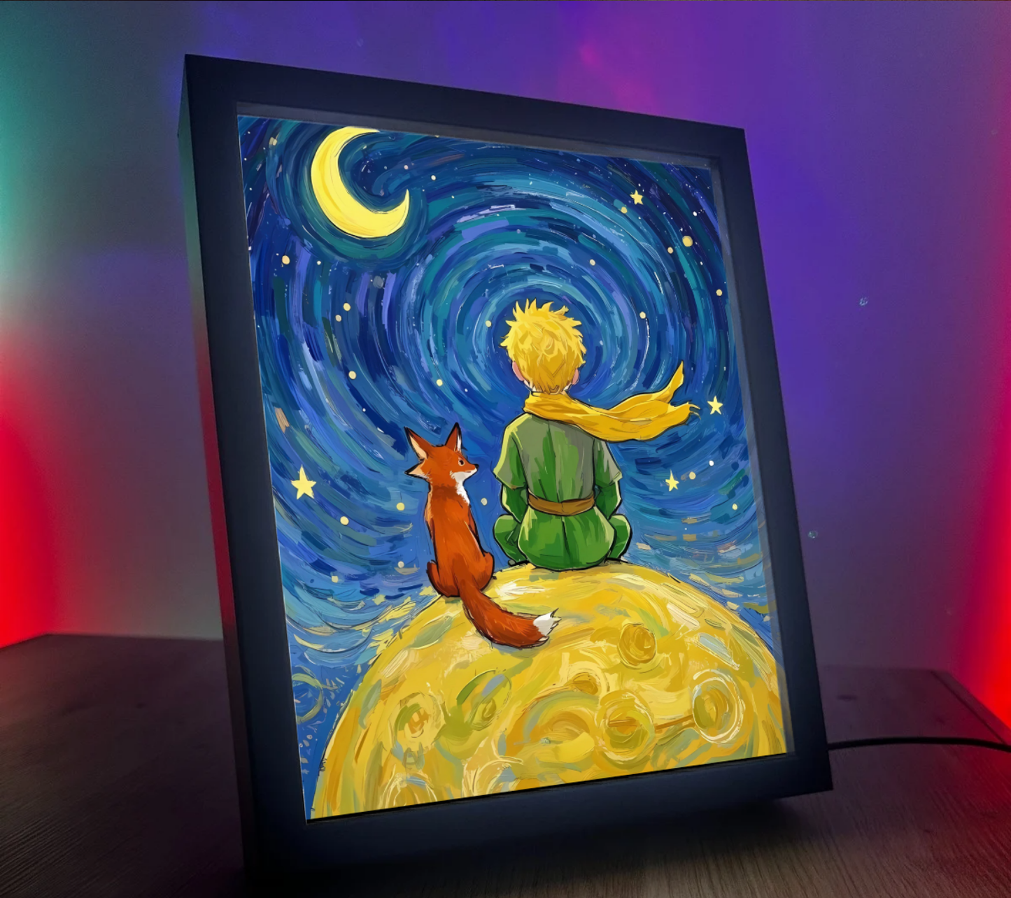 Obrazo lampka Mały Książe pomysł na prezent 3