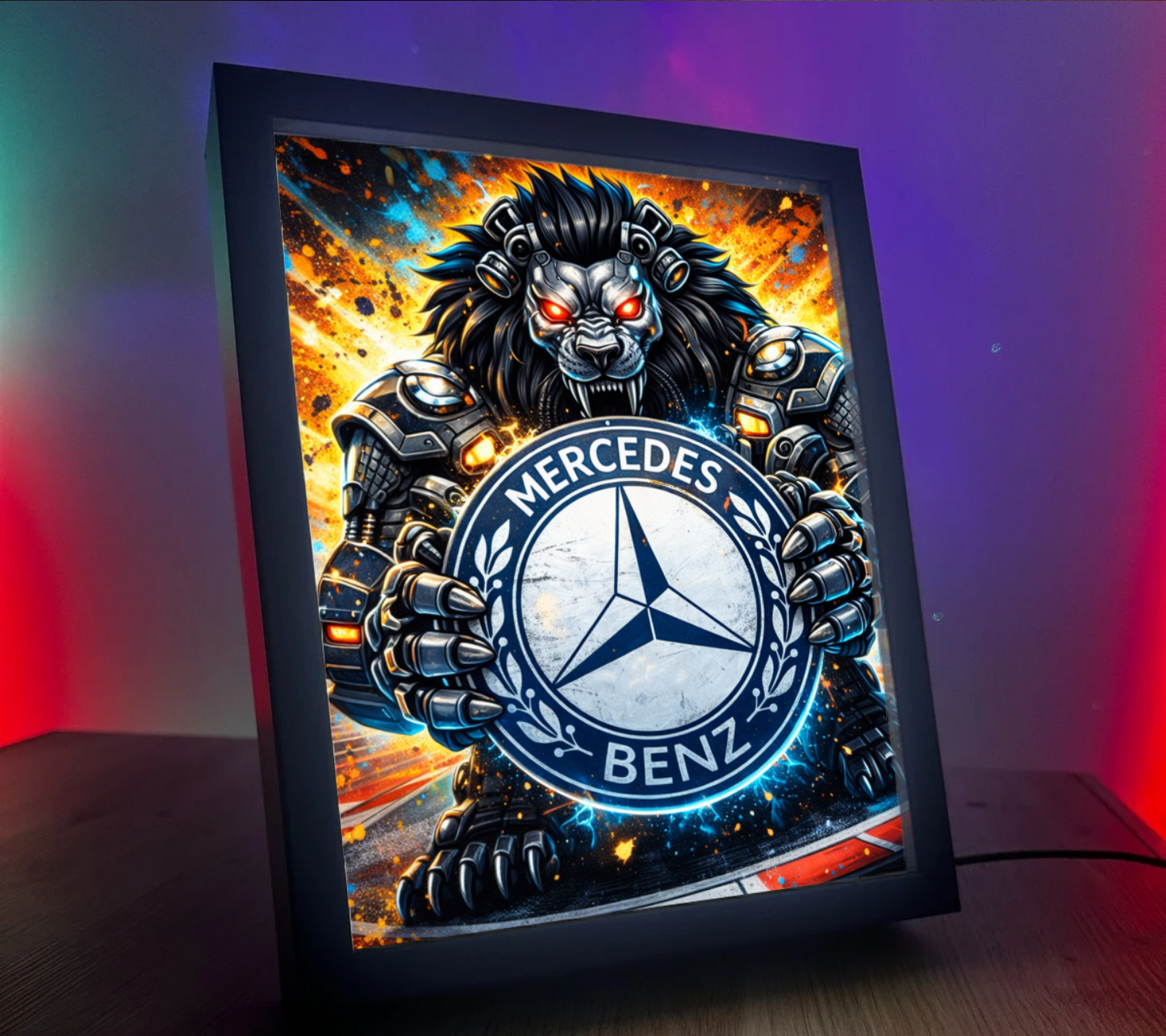 ObrazoLampka Logo Mercedes 2