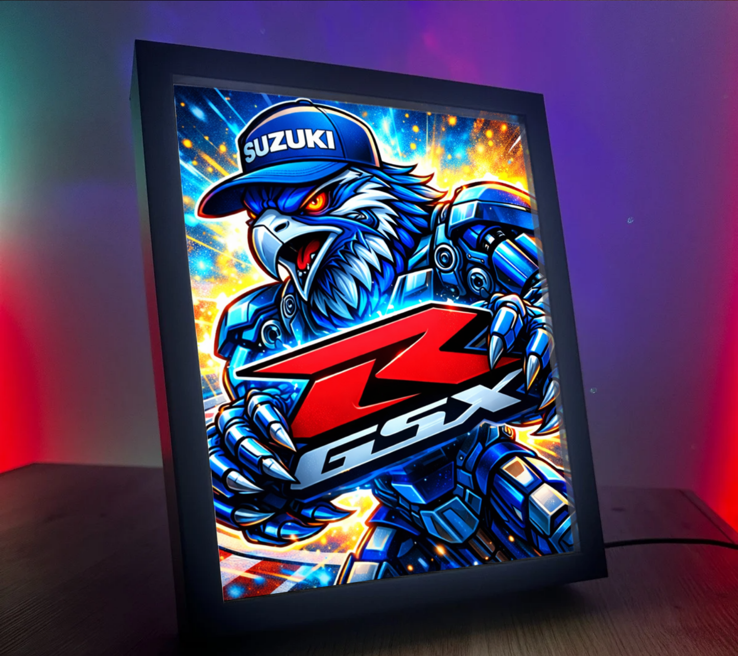 ObrazoLampka Logo Suzuki GSXR 1