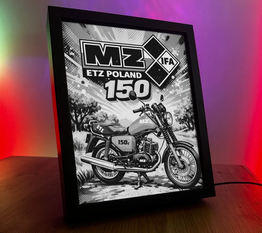 ObrazoLampka MZ ETZ 150 Czerwona 1