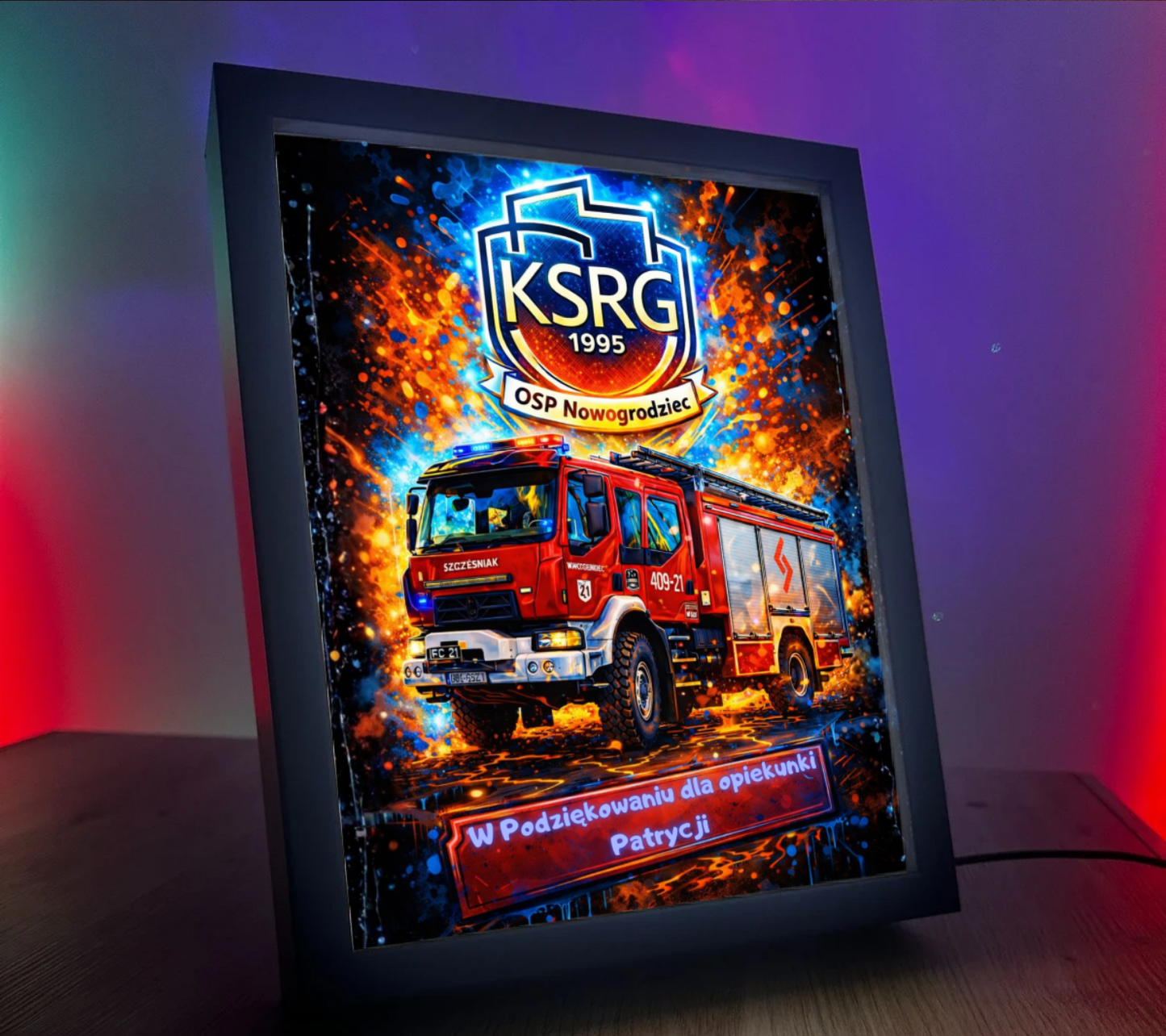 ObrazoLampka OSP Nowogrodziec Scania 2