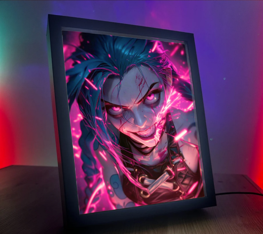 Obrazo lampka pomysł na prezent Jinx Arcane LoL League of Legends 1