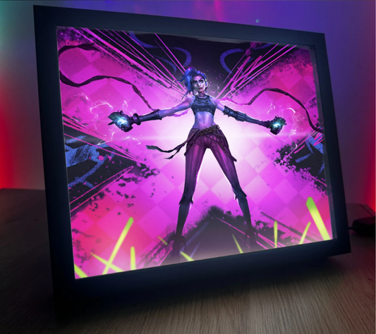 Obrazo lampka pomysł na prezent Jinx Arcane LoL League of Legends 11