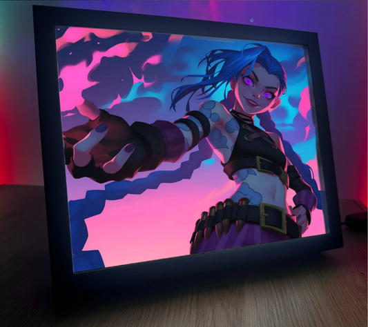 Obrazo lampka pomysł na prezent Jinx Arcane LoL League of Legends 6