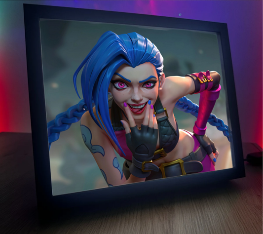 Obrazo lampka pomysł na prezent Jinx Arcane LoL League of Legends 5