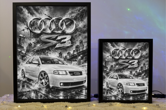 ObrazoLampka Audi A3 S3 Srebrne 1