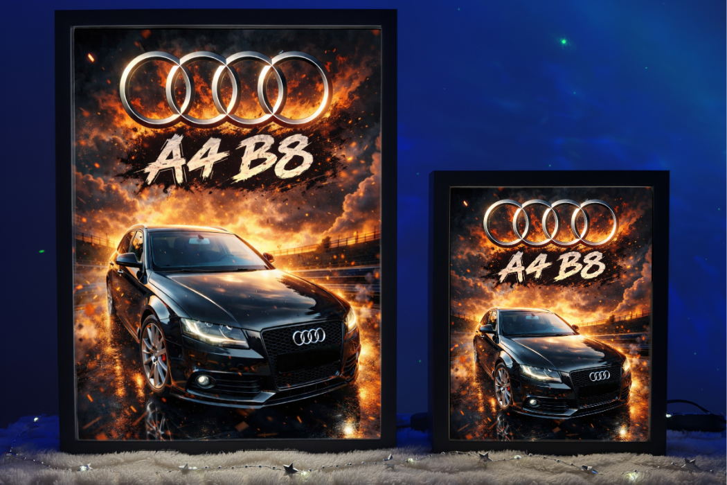 ObrazoLampka Prezent Lampka Nocna Audi A4 B8 4