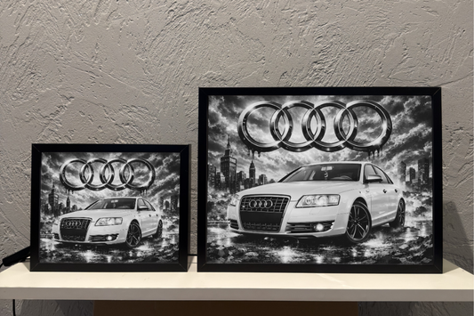 ObrazoLampka Prezent Lampka Nocna Audi A6 C6 białe 1