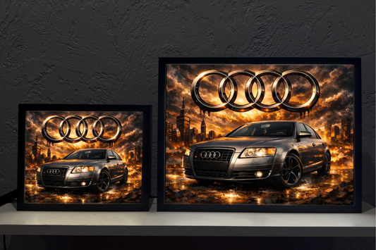 ObrazoLampka Prezent Lampka Nocna Audi A6 C6 grafit 1